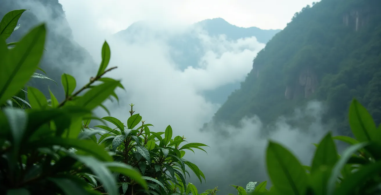 Formation de la mer de nuages dans les cirques de La Réunion en fin de matinée vue depuis les hauteurs
